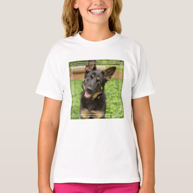 Portrait of a German Shepherd T-Shirt (Front)