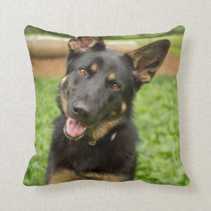 Portrait of a German Shepherd Throw Pillow