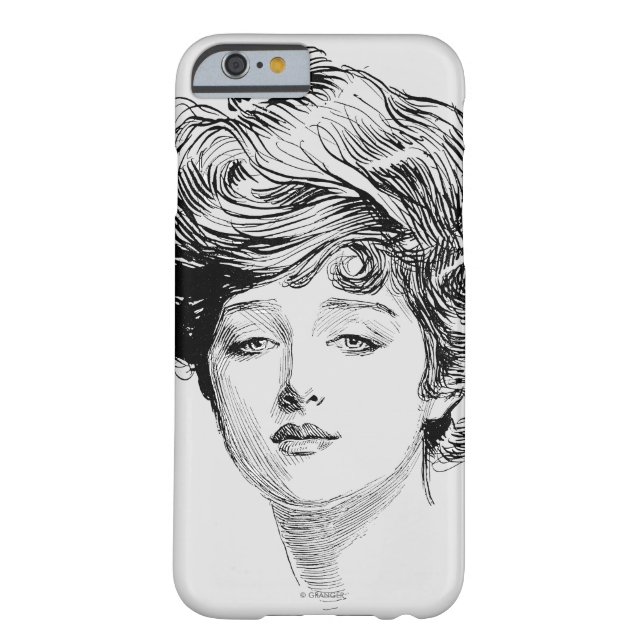 Portrait Of A  Gibson Girl, 1900 Case-Mate iPhone Case (Back)