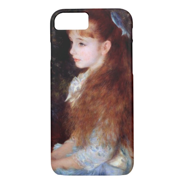 Portrait of a Girl with Blue Ribbon, Renoir Case-Mate iPhone Case (Back)