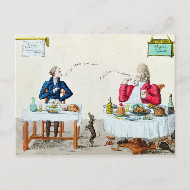 Portrait of a Glutton Postcard (Front)