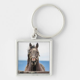 Portrait of a horse keychain