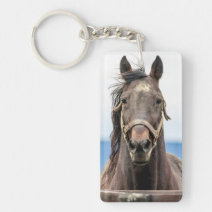 Portrait of a horse keychain