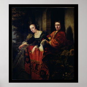 Portrait of a Husband and Wife, 1654 Poster