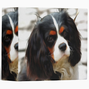 Portrait Of A King Charles Cavalier Spaniel Binder