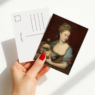 Portrait of a Lady as Flora   Pompeo Batoni Postcard