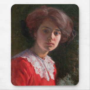 Portrait of a Lady (by Elin Danielson-Gambogi) Mouse Pad