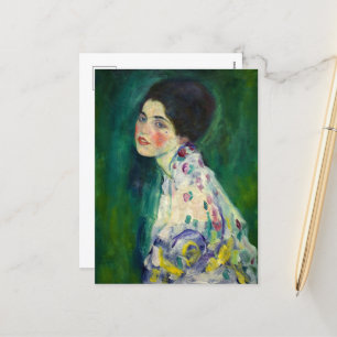 Portrait of a Lady by Gustav Klimt Holiday Postcard