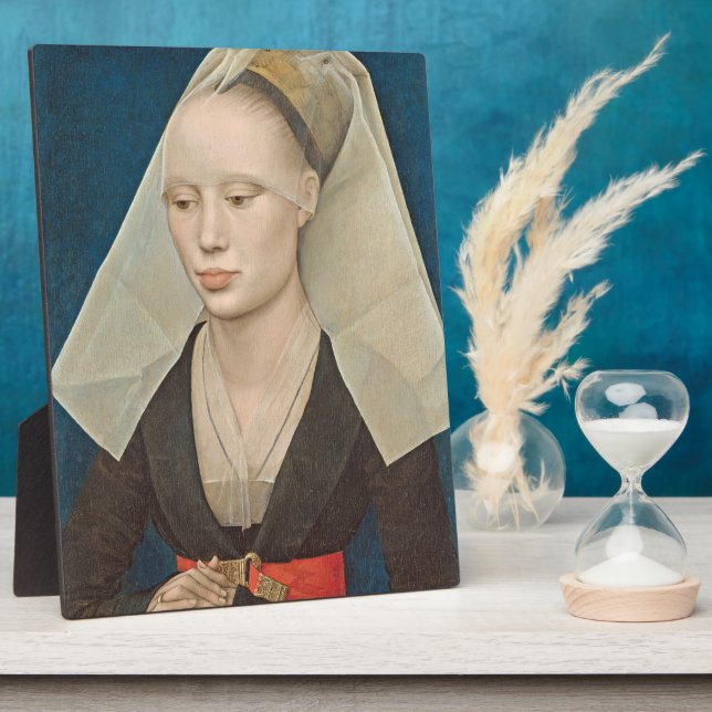 Portrait of a Lady, c.1460 (oil on panel) Plaque (Side)