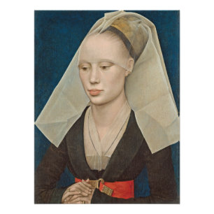 Portrait of a Lady, c.1460 (oil on panel) Poster