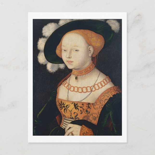 Portrait of a Lady, c.1530 Postcard (Front)