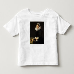 Portrait of a Lady in a Black Dress Toddler T-shirt