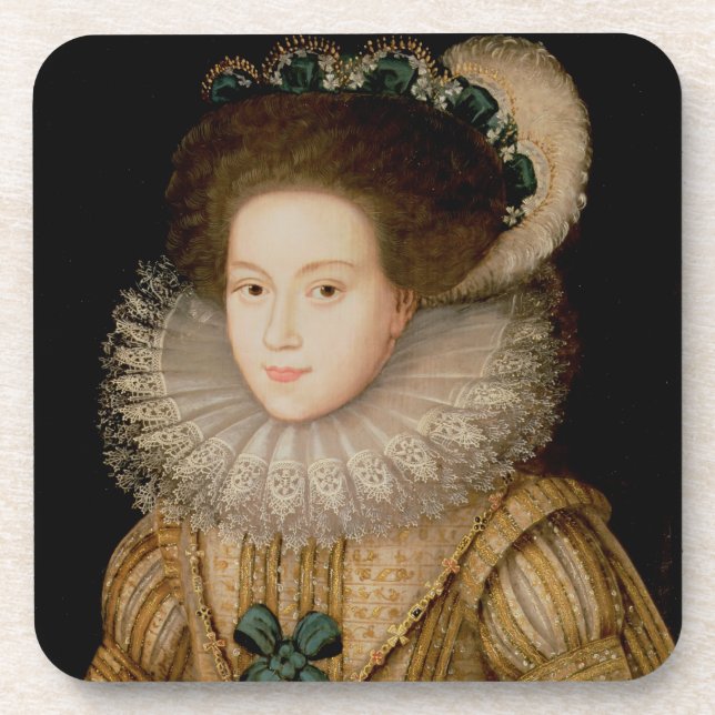 Portrait of a Lady, possibly Mary Queen of Scots ( Coaster (Front)