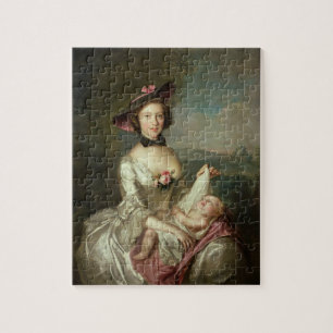 Portrait of a Lady, said to be Elizabeth, wife of Jigsaw Puzzle