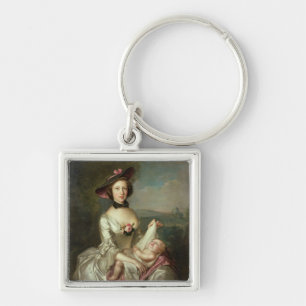 Portrait of a Lady, said to be Elizabeth, wife of Keychain