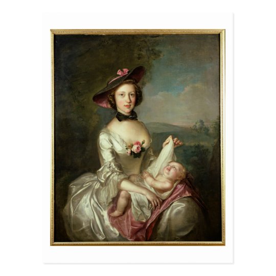 Portrait of a Lady, said to be Elizabeth, wife of Postcard