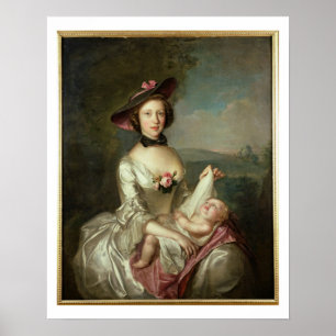 Portrait of a Lady, said to be Elizabeth, wife of Poster