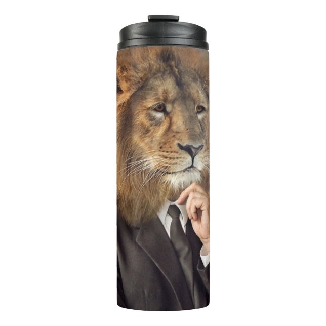 Portrait of A Lion Thermal Tumbler (Front)
