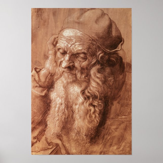 Portrait of a man, aged ninety-three, 1521 poster (Front)