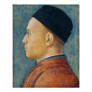 Portrait of a Man, c. 1470 (tempera on panel) Poster