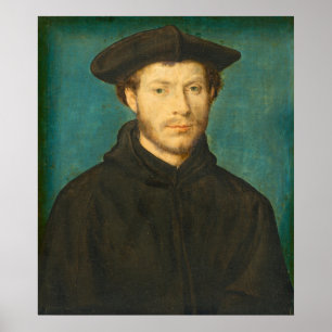 Portrait of a Man - Corneille de Lyon Fine Art Poster