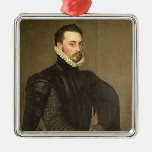 Portrait of a Man from the Retinue of Cardinal Gra Metal Ornament