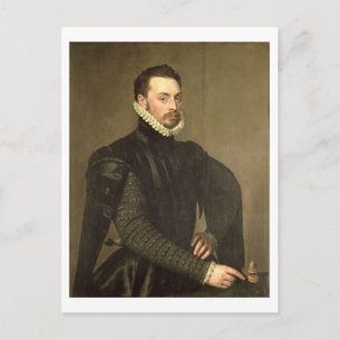 Portrait of a Man from the Retinue of Cardinal Gra Postcard