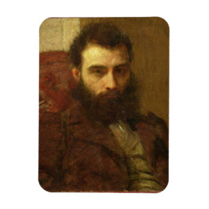 Portrait of a Man (oil on panel) Magnet