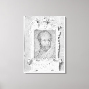 Portrait of a man presumed to be Veronese Canvas Print