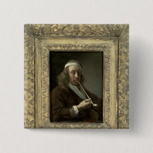 Portrait of a man, said to be the artist 2 inch square button
