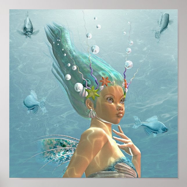portrait of a mermaid poster (Front)