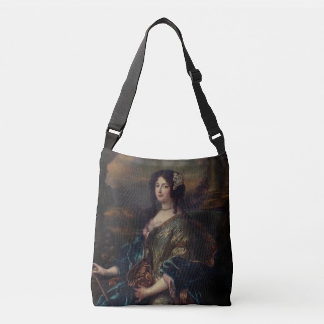 Portrait Of A Noble Lady by Pierre Mignard Crossbody Bag (Front)
