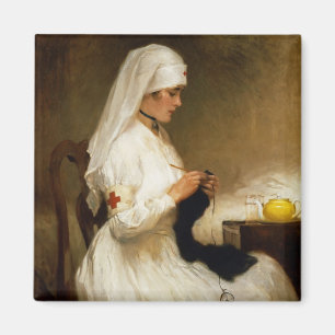 Portrait of a Nurse from the Red Cross Magnet