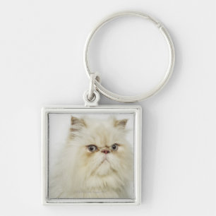Portrait of a Persian cat Keychain