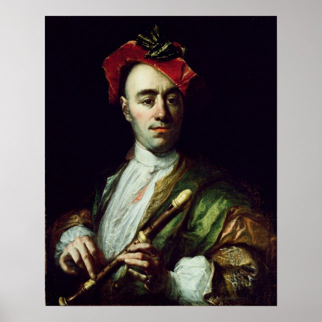 Portrait of a Recorder Player Poster (Front)