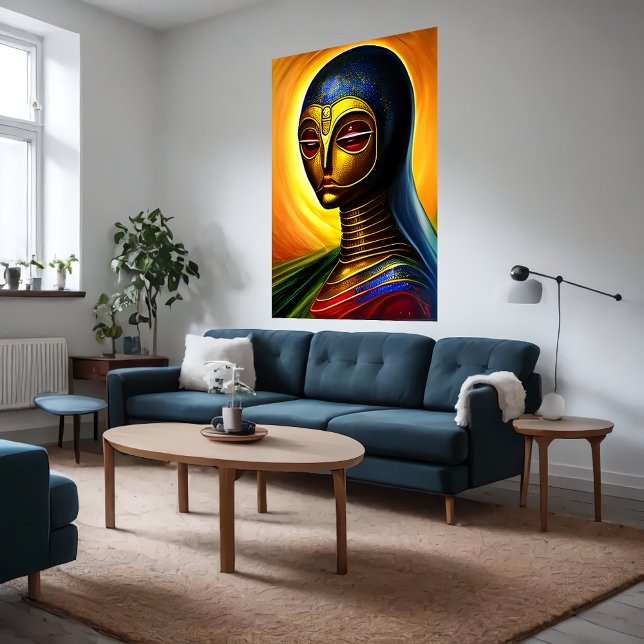 Portrait of a robotic alien | AI Art Poster (Creator Uploaded)