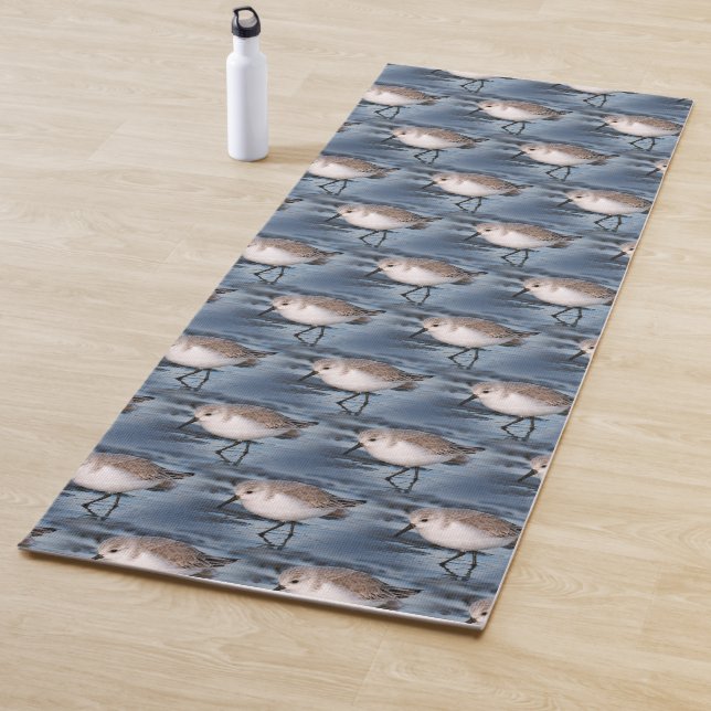 Portrait of a Sanderling Yoga Mat (In Situ)