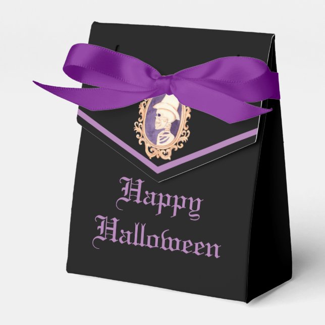 Portrait of A Skeleton Favour Box (Front Side)