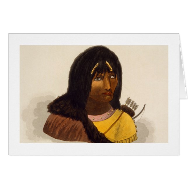 Portrait of a Stone Indian, from 'Narrative of a J (Front Horizontal)