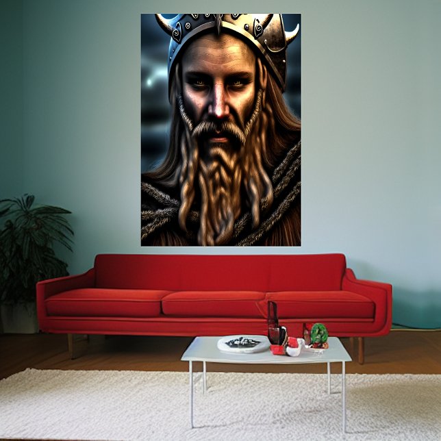 Portrait of a Swedish viking | AI Art  Poster (Creator Uploaded)