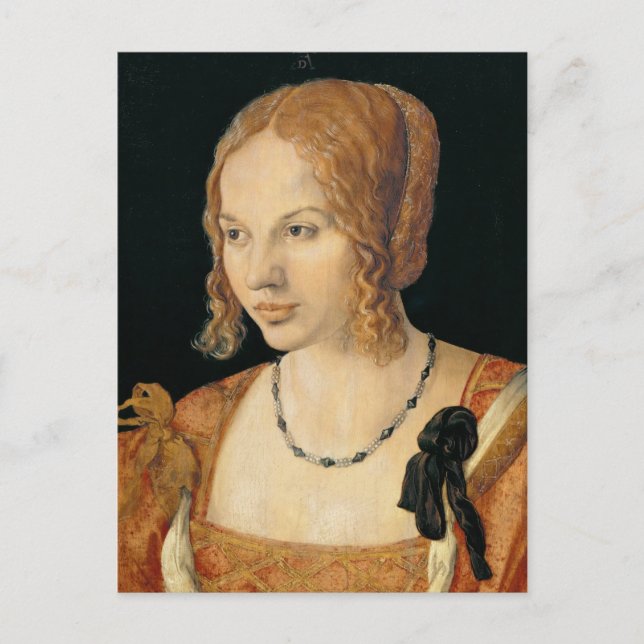 Portrait of a Venetian Woman - Albrecht Dürer Postcard (Front)