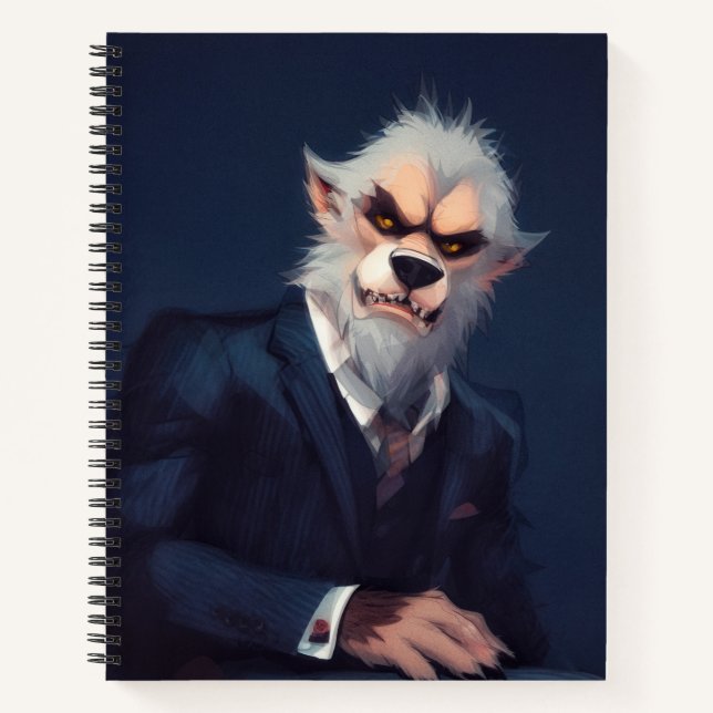 Portrait of a Werewolf in a Suit Notebook (Front)