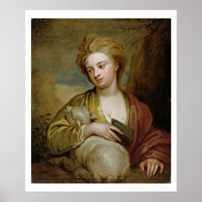 Portrait of a Woman as St. Agnes, traditionally id Poster (Front)