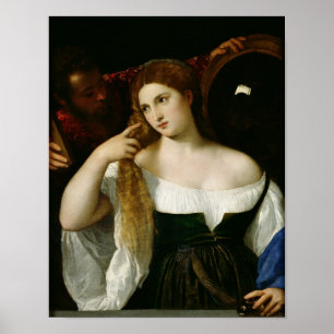 Portrait of a Woman at her Toilet, 1512-15 Poster