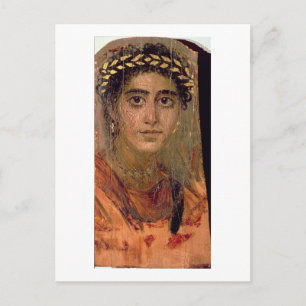 Portrait of a Woman, from Fayum, Romano-Egyptian, Postcard