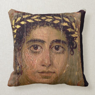 Portrait of a Woman, from Fayum, Romano-Egyptian, Throw Pillow