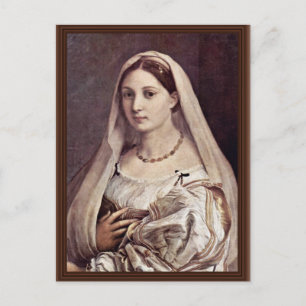 Portrait Of A Woman (La Velata) By Raffael Postcard