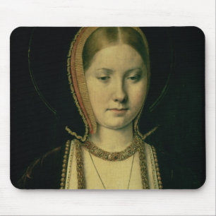 Portrait of a woman, possibly Catherine of Aragon Mouse Pad