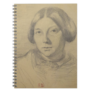 Portrait of a woman, possibly George Sand (1804-76 Notebook
