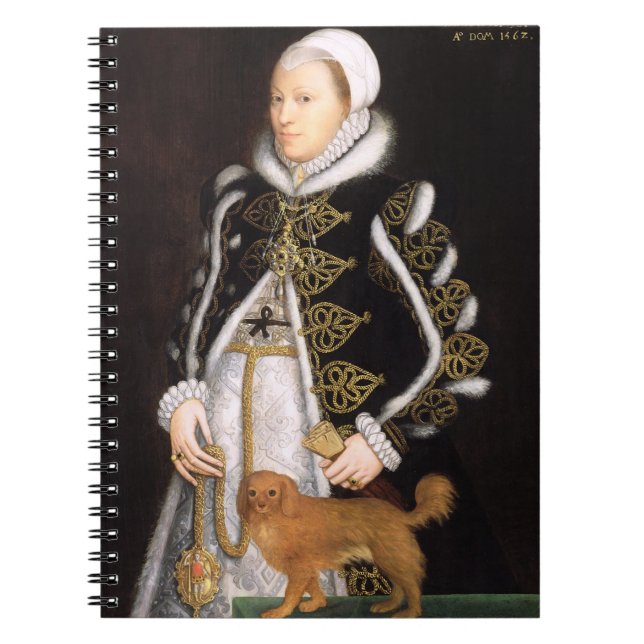 Portrait of a Woman, probably Catherine Carey, Lad Notebook (Front)